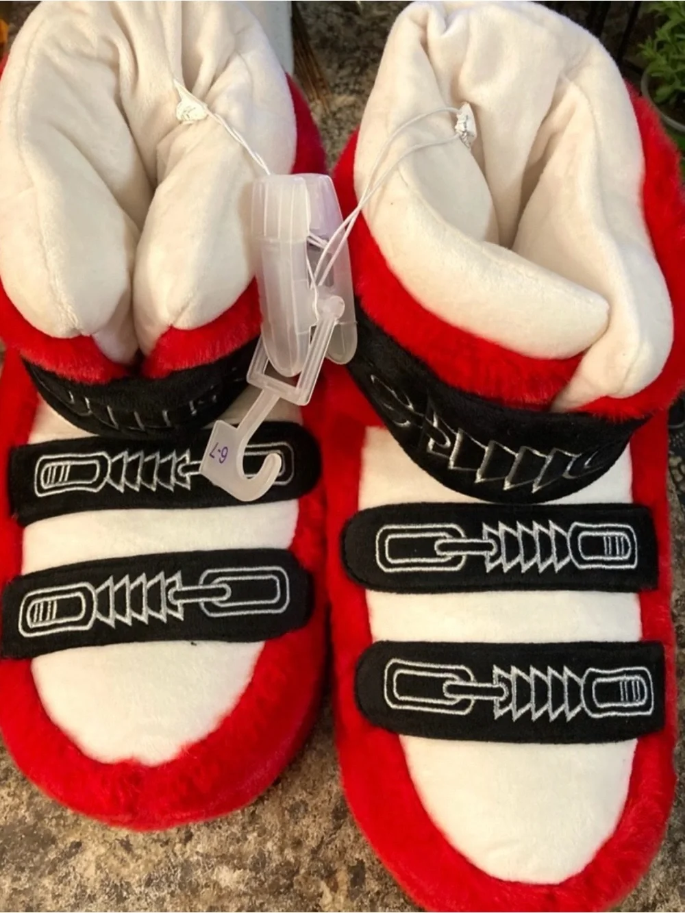 Kids' Ski Bootie Slippers - Wondershop™ Red  Size 6-7 New